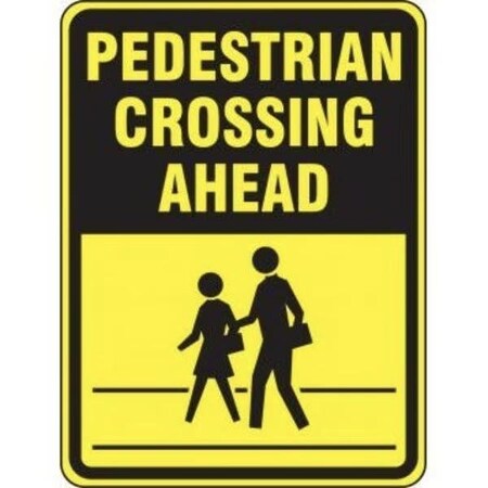 Accuform BICYCLE  PEDESTRIAN SIGN YIELD  FRW509HP FRW509HP